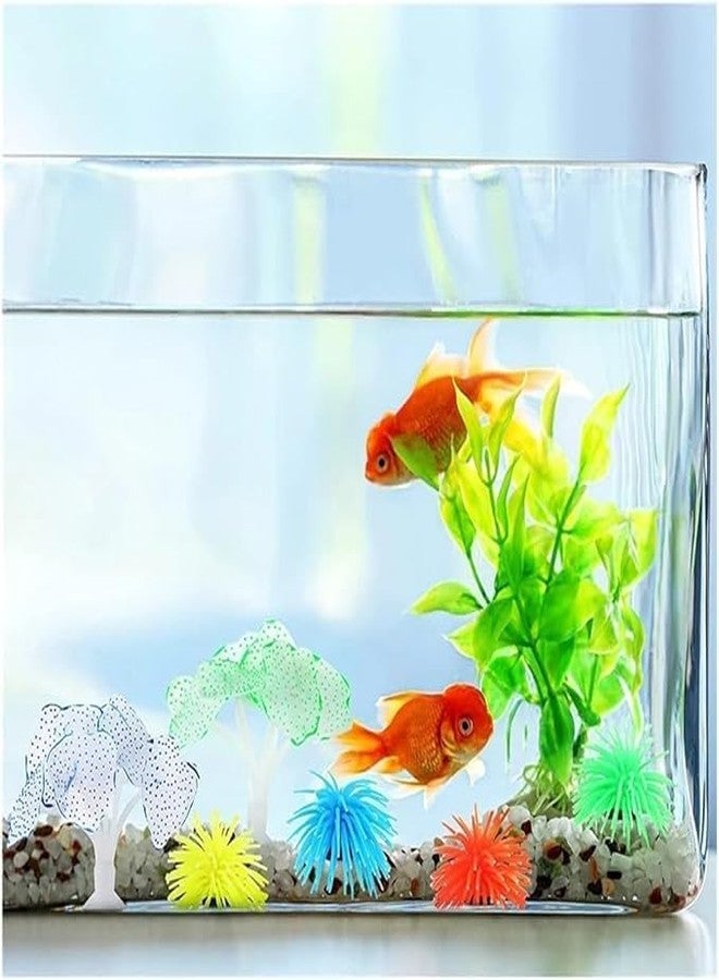 WinldMonmo Artificial Sea Anemone Aquarium Decorations, Silicone Coral Plant, Green, Fish Tank Ornaments, Underwater Decor - Image 5